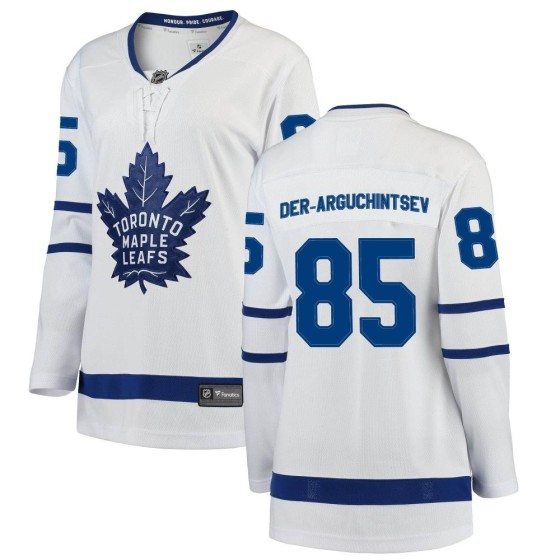 Breakaway Fanatics Branded Women's Semyon Der-Arguchintsev Toronto Maple Leafs Away Jersey - White