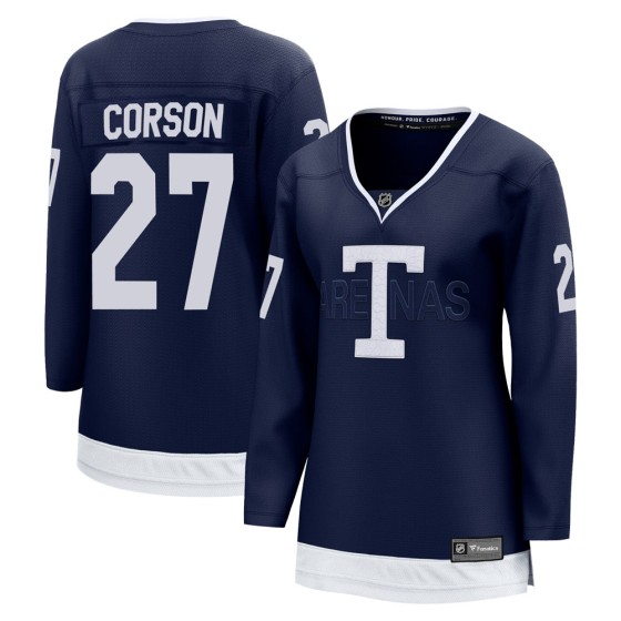 Breakaway Fanatics Branded Women's Shayne Corson Toronto Maple Leafs 2022 Heritage Classic Jersey - Navy