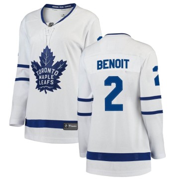 Breakaway Fanatics Branded Women's Simon Benoit Toronto Maple Leafs Away Jersey - White