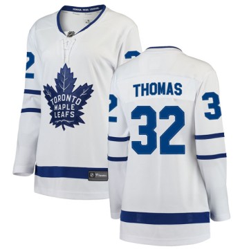 Breakaway Fanatics Branded Women's Steve Thomas Toronto Maple Leafs Away Jersey - White
