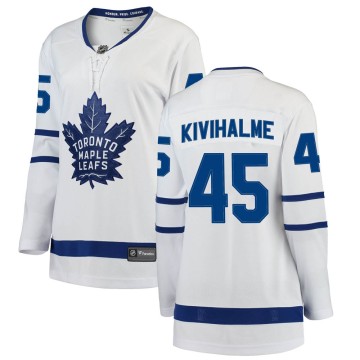 Breakaway Fanatics Branded Women's Teemu Kivihalme Toronto Maple Leafs Away Jersey - White