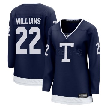 Breakaway Fanatics Branded Women's Tiger Williams Toronto Maple Leafs 2022 Heritage Classic Jersey - Navy