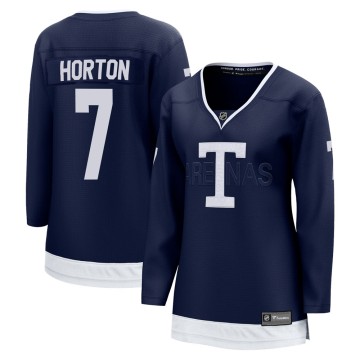 Breakaway Fanatics Branded Women's Tim Horton Toronto Maple Leafs 2022 Heritage Classic Jersey - Navy