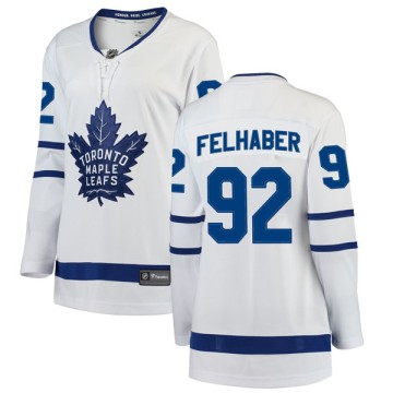 Breakaway Fanatics Branded Women's Tye Felhaber Toronto Maple Leafs Away Jersey - White