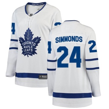 Breakaway Fanatics Branded Women's Wayne Simmonds Toronto Maple Leafs Away Jersey - White
