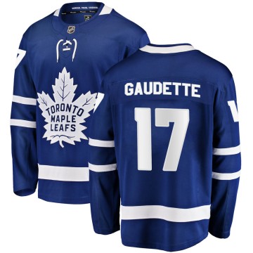 Breakaway Fanatics Branded Youth Adam Gaudette Toronto Maple Leafs Home Jersey - Blue