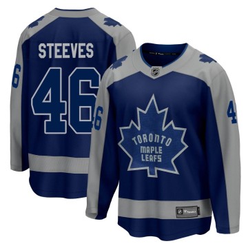 Breakaway Fanatics Branded Youth Alex Steeves Toronto Maple Leafs 2020/21 Special Edition Jersey - Royal