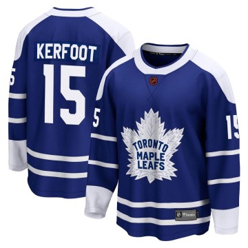 Breakaway Fanatics Branded Youth Alexander Kerfoot Toronto Maple Leafs Special Edition 2.0 Jersey - Royal