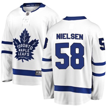 Breakaway Fanatics Branded Youth Andrew Nielsen Toronto Maple Leafs Away Jersey - White