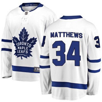 Breakaway Fanatics Branded Youth Auston Matthews Toronto Maple Leafs Away Jersey - White
