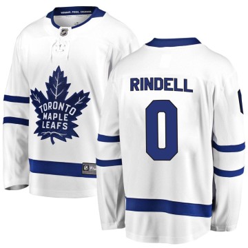 Breakaway Fanatics Branded Youth Axel Rindell Toronto Maple Leafs Away Jersey - White