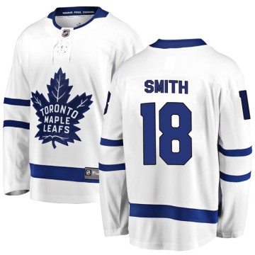 Breakaway Fanatics Branded Youth Ben Smith Toronto Maple Leafs Away Jersey - White
