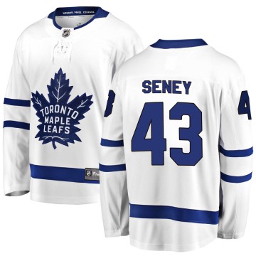 Breakaway Fanatics Branded Youth Brett Seney Toronto Maple Leafs Away Jersey - White