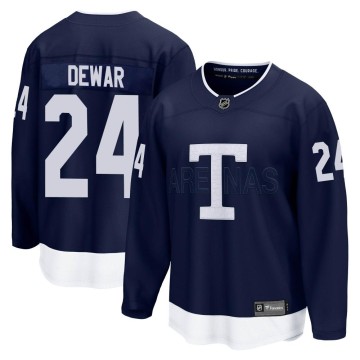 Breakaway Fanatics Branded Youth Connor Dewar Toronto Maple Leafs 2022 Heritage Classic Jersey - Navy