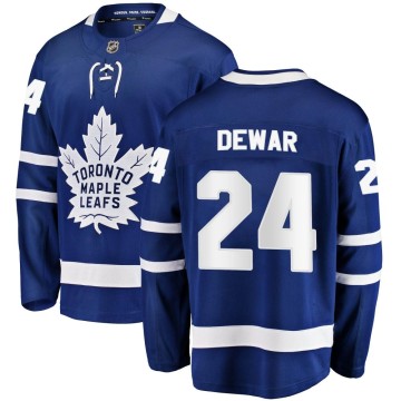 Breakaway Fanatics Branded Youth Connor Dewar Toronto Maple Leafs Home Jersey - Blue
