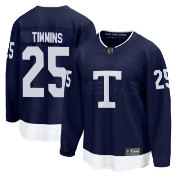 Breakaway Fanatics Branded Youth Conor Timmins Toronto Maple Leafs 2022 Heritage Classic Jersey - Navy
