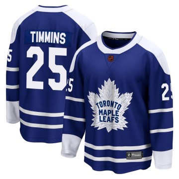 Breakaway Fanatics Branded Youth Conor Timmins Toronto Maple Leafs Special Edition 2.0 Jersey - Royal