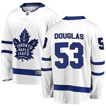 Breakaway Fanatics Branded Youth Curtis Douglas Toronto Maple Leafs Away Jersey - White