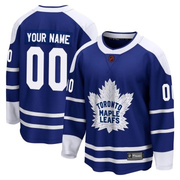 Breakaway Fanatics Branded Youth Custom Toronto Maple Leafs Custom Special Edition 2.0 Jersey - Royal