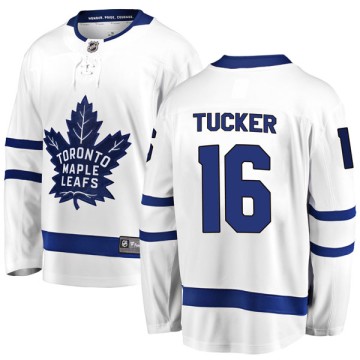 Breakaway Fanatics Branded Youth Darcy Tucker Toronto Maple Leafs Away Jersey - White