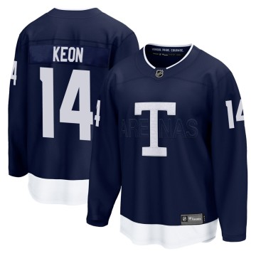 Breakaway Fanatics Branded Youth Dave Keon Toronto Maple Leafs 2022 Heritage Classic Jersey - Navy