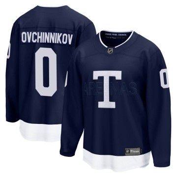 Breakaway Fanatics Branded Youth Dmitry Ovchinnikov Toronto Maple Leafs 2022 Heritage Classic Jersey - Navy