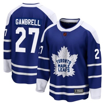 Breakaway Fanatics Branded Youth Dylan Gambrell Toronto Maple Leafs Special Edition 2.0 Jersey - Royal