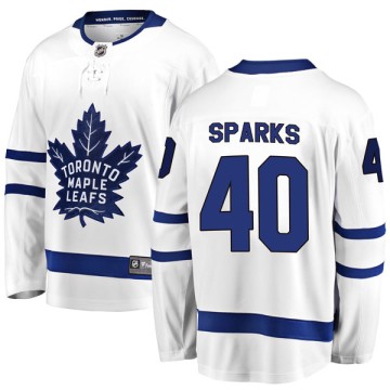 Breakaway Fanatics Branded Youth Garret Sparks Toronto Maple Leafs Away Jersey - White
