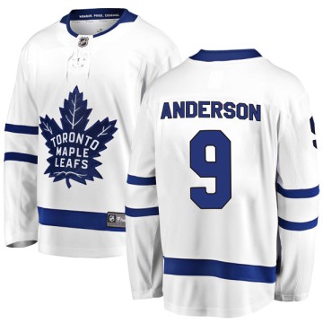 Breakaway Fanatics Branded Youth Glenn Anderson Toronto Maple Leafs Away Jersey - White