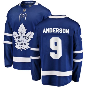 Breakaway Fanatics Branded Youth Glenn Anderson Toronto Maple Leafs Home Jersey - Blue
