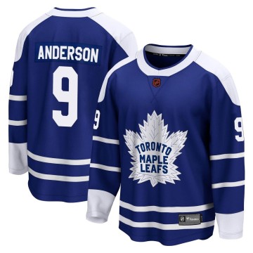 Breakaway Fanatics Branded Youth Glenn Anderson Toronto Maple Leafs Special Edition 2.0 Jersey - Royal