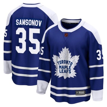 Breakaway Fanatics Branded Youth Ilya Samsonov Toronto Maple Leafs Special Edition 2.0 Jersey - Royal