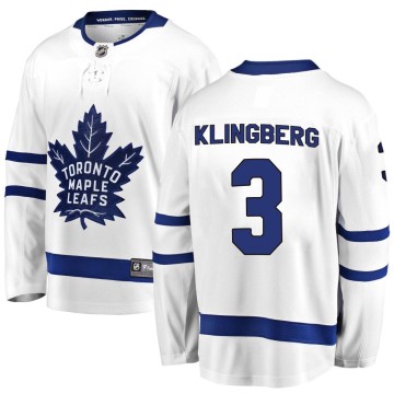 Breakaway Fanatics Branded Youth John Klingberg Toronto Maple Leafs Away Jersey - White