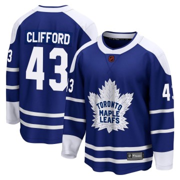 Breakaway Fanatics Branded Youth Kyle Clifford Toronto Maple Leafs Special Edition 2.0 Jersey - Royal