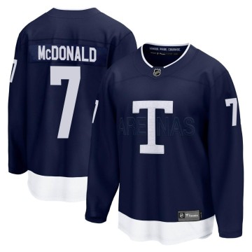 Breakaway Fanatics Branded Youth Lanny McDonald Toronto Maple Leafs 2022 Heritage Classic Jersey - Navy