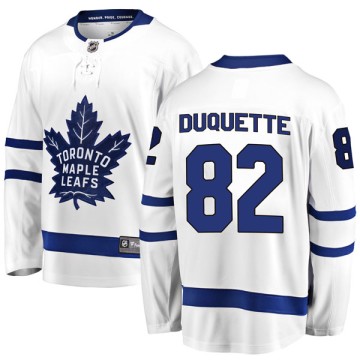 Breakaway Fanatics Branded Youth Marc-Olivier Duquette Toronto Maple Leafs Away Jersey - White
