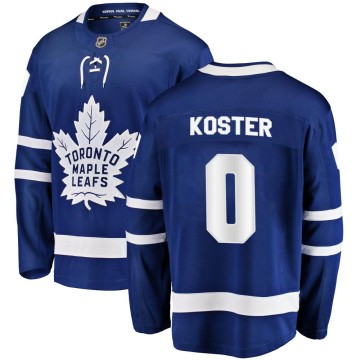 Breakaway Fanatics Branded Youth Michael Koster Toronto Maple Leafs Home Jersey - Blue