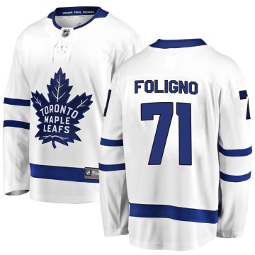 Breakaway Fanatics Branded Youth Nick Foligno Toronto Maple Leafs Away Jersey - White