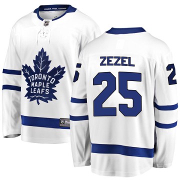 Breakaway Fanatics Branded Youth Peter Zezel Toronto Maple Leafs Away Jersey - White