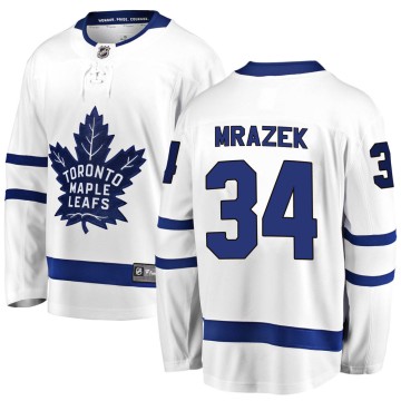 Breakaway Fanatics Branded Youth Petr Mrazek Toronto Maple Leafs Away Jersey - White
