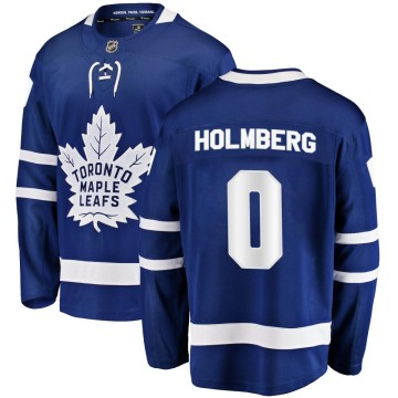 Breakaway Fanatics Branded Youth Pontus Holmberg Toronto Maple Leafs Home Jersey - Blue