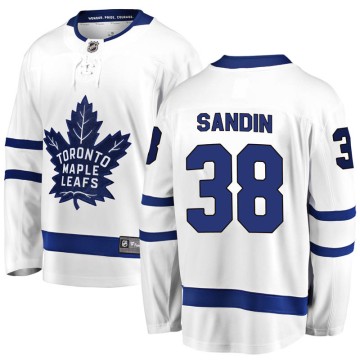 Breakaway Fanatics Branded Youth Rasmus Sandin Toronto Maple Leafs Away Jersey - White