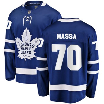 Breakaway Fanatics Branded Youth Ryan Massa Toronto Maple Leafs Home Jersey - Blue