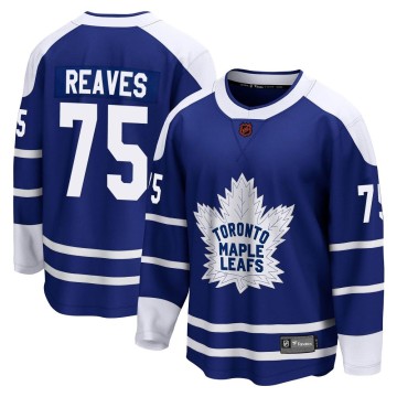 Breakaway Fanatics Branded Youth Ryan Reaves Toronto Maple Leafs Special Edition 2.0 Jersey - Royal
