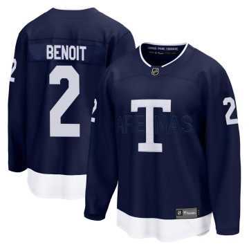Breakaway Fanatics Branded Youth Simon Benoit Toronto Maple Leafs 2022 Heritage Classic Jersey - Navy