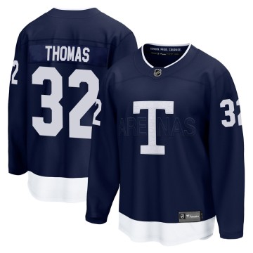 Breakaway Fanatics Branded Youth Steve Thomas Toronto Maple Leafs 2022 Heritage Classic Jersey - Navy