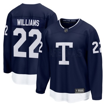 Breakaway Fanatics Branded Youth Tiger Williams Toronto Maple Leafs 2022 Heritage Classic Jersey - Navy