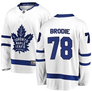 Breakaway Fanatics Branded Youth TJ Brodie Toronto Maple Leafs Away Jersey - White