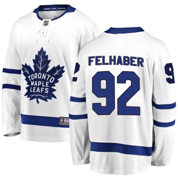 Breakaway Fanatics Branded Youth Tye Felhaber Toronto Maple Leafs Away Jersey - White