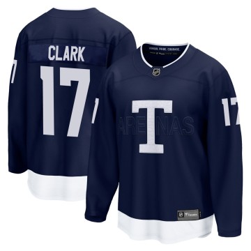 Breakaway Fanatics Branded Youth Wendel Clark Toronto Maple Leafs 2022 Heritage Classic Jersey - Navy